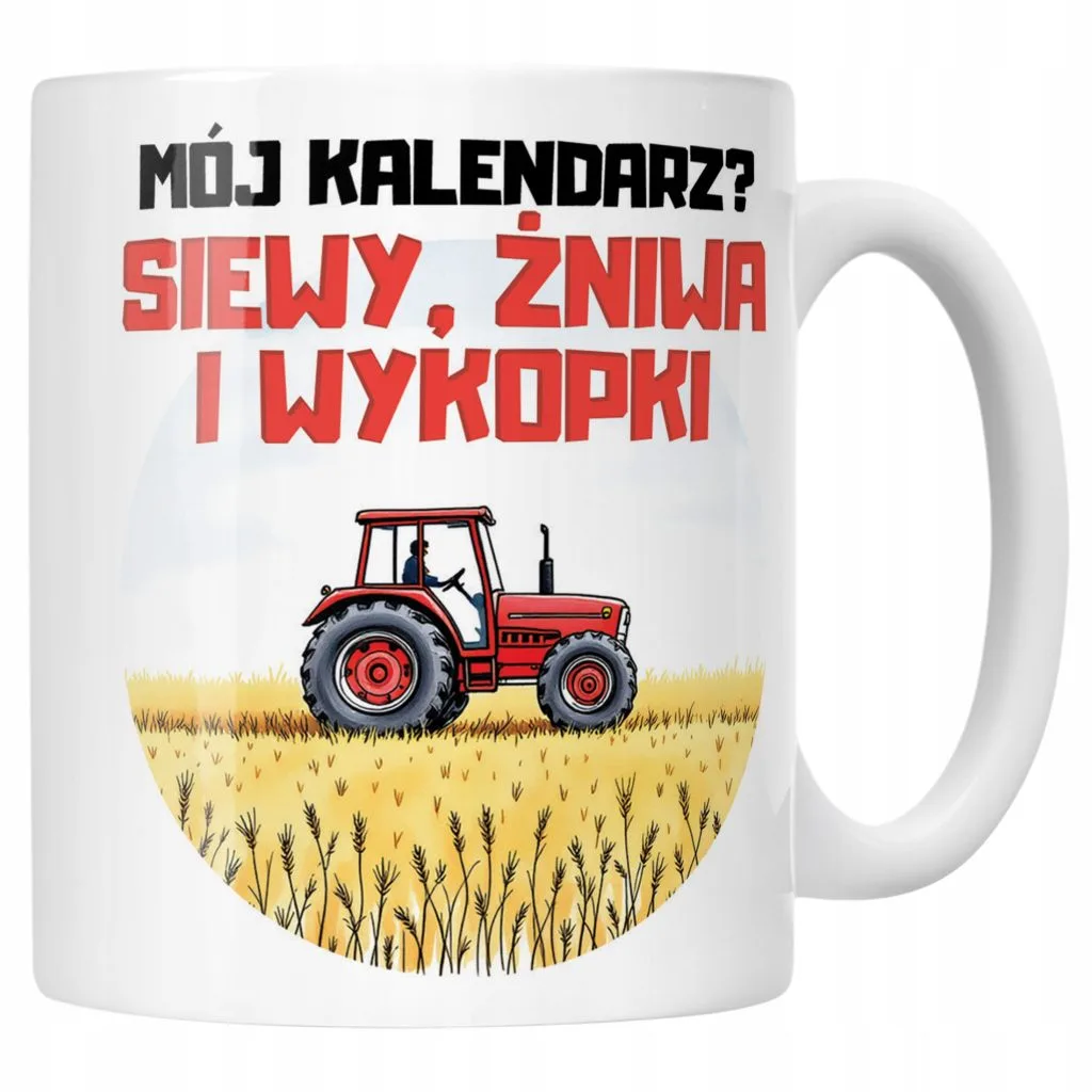 Kubek ceramiczny Rolnik Dla Rolnika Traktor Zabawny Prezent Upominek