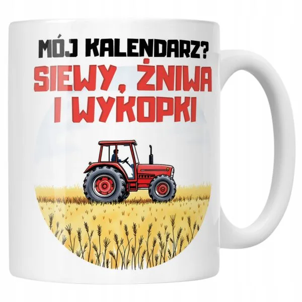 Kubek ceramiczny Rolnik Dla Rolnika Traktor Zabawny Prezent Upominek