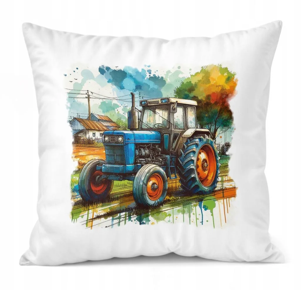 Poduszka 38x38cm Dla Fanów Traktorów Rolników Dla Dzieci Prezent