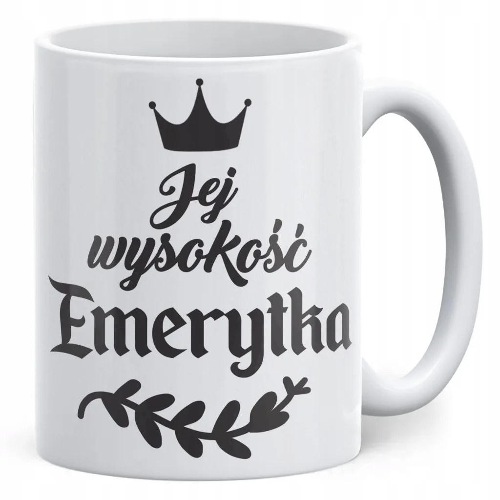 Kubek ceramiczny z okazji Emerytury Dla Emerytki Prezent Upominek