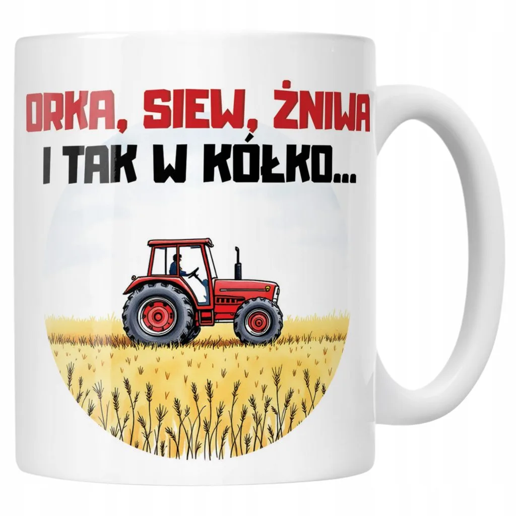 Kubek ceramiczny Rolnik Dla Rolnika Traktor Zabawny Prezent Upominek