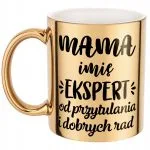 Złoty Kubek ceramiczny Personalizowany Dzień Matki Dla Mamy Prezent