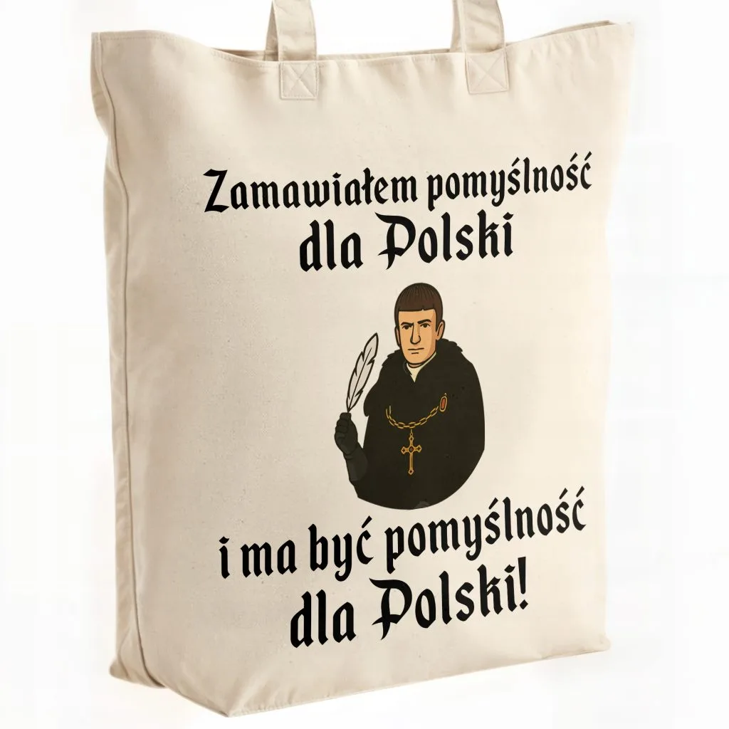 Torba bawełniana premium na zakupy 1670 Zamawiałem Pomyślność Dla Polski