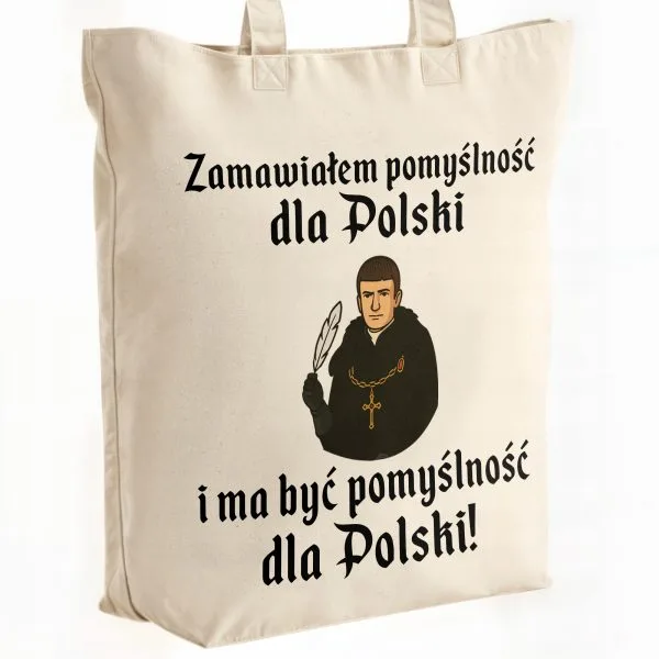 Torba bawełniana premium na zakupy 1670 Zamawiałem Pomyślność Dla Polski