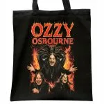 Torba bawełniana czarna na zakupy Ozzy Osbourne Black Sabbath