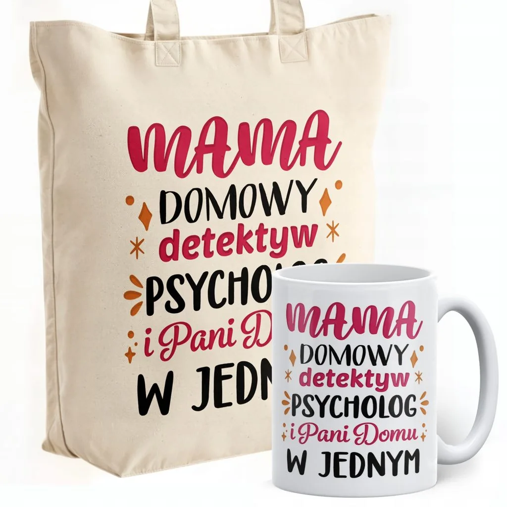 Zestaw Kubek + Torba Premium Dzień Matki Dla Mamy Prezent Upominek
