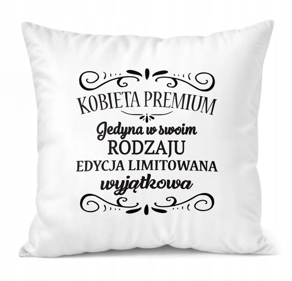 Poduszka 38x38cm Dzień Kobiet Prezent Dla Kobiety Kobieta Premium