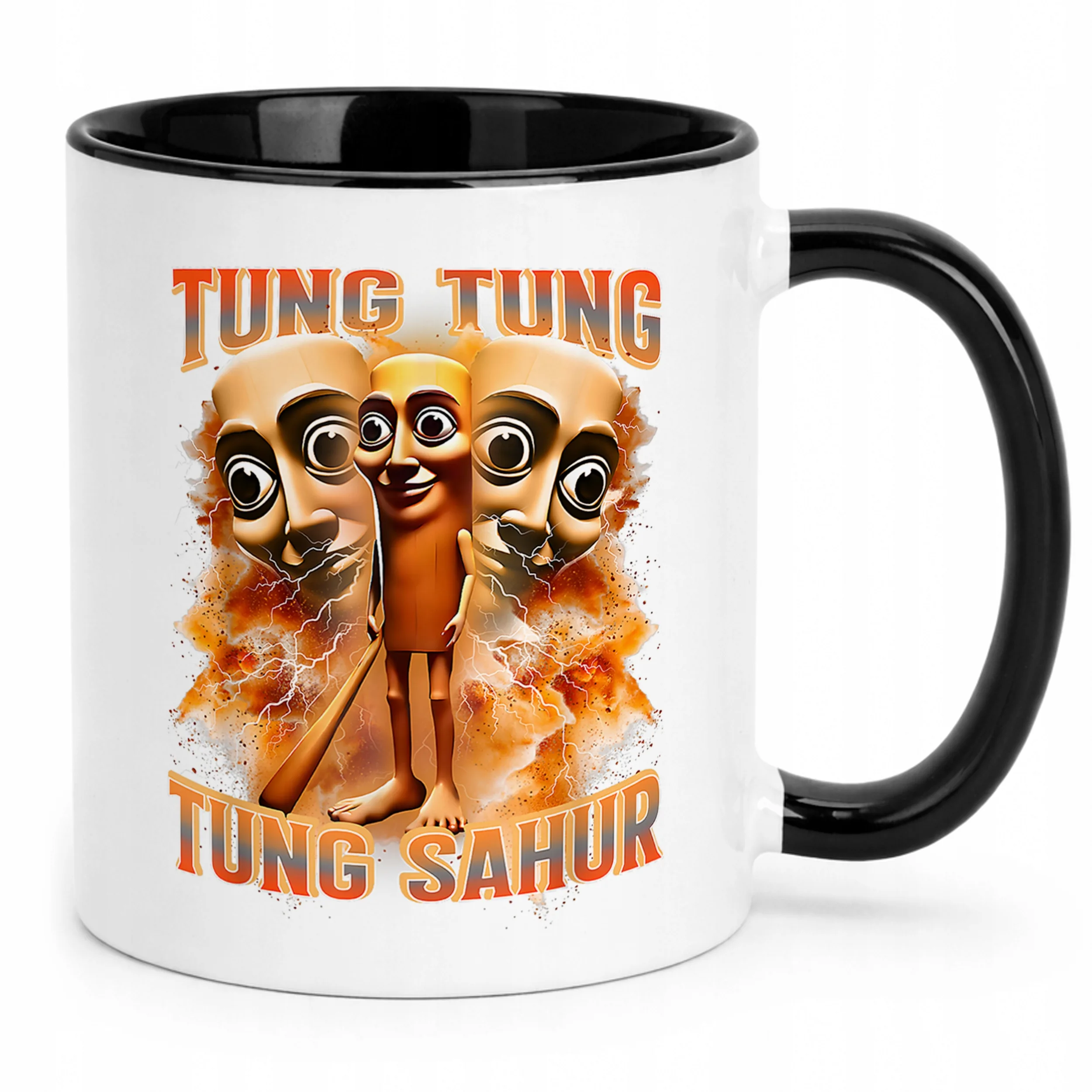 Kubek Czarny Tung Tung Sahur viral tiktok brainrot mem