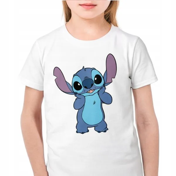 Koszulka biała dziecięca Stitch Lilo i Stich Dla Fanów