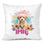 Poduszka 38x38cm Personalizowana Pies Piesek Zwierzak Słodki Dla Dzieci