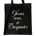Torba bawełniana czarna na zakupy Sabrina Carpenter Jesus Was A Dla Fanów