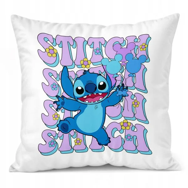Poduszka 38x38cm Stitch Lilo i Stich Bajka Dla Dzieci Prezent