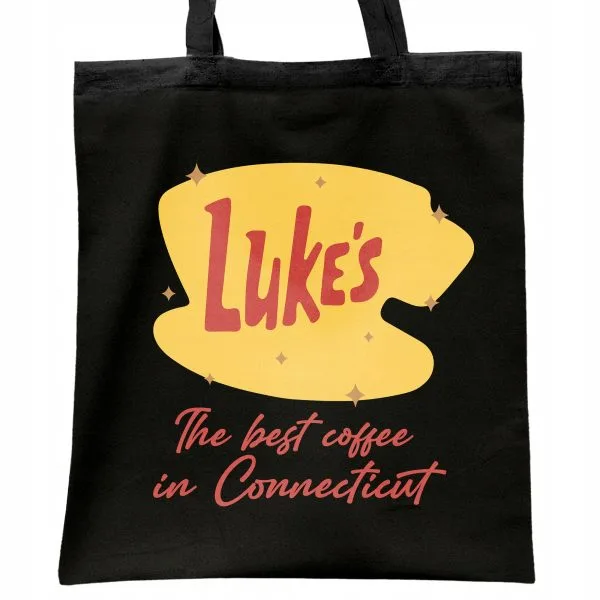 Torba bawełniana czarna na zakupy Gilmore Girls Dla Fanów Prezent