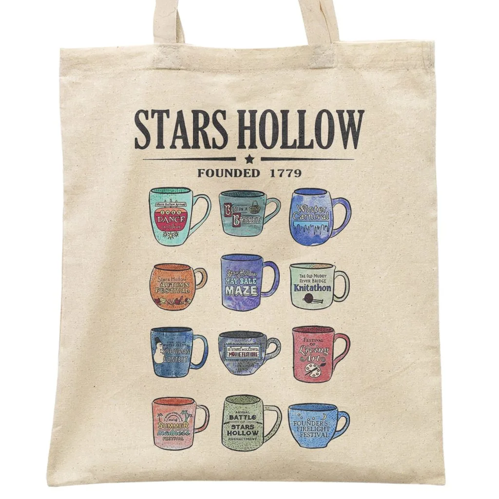 Torba bawełniana na zakupy Gilmore Girls Stars Hollow Dla Fanów Serialu