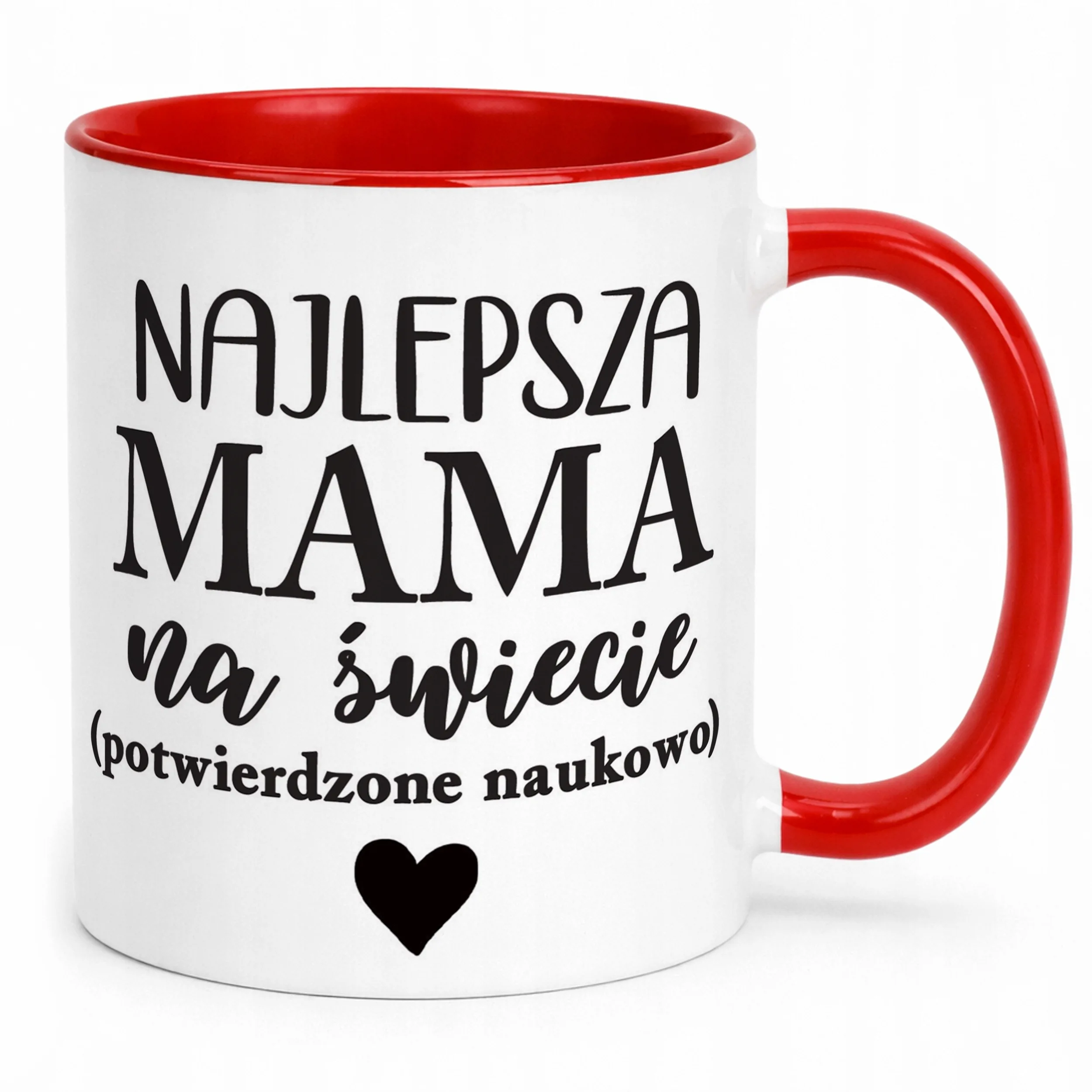 Kubek Czerwony Dzień Matki Dla Mamy Prezent Najlepsza Mama na Świecie