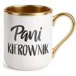 Kubek Premium Złoty Pani Kierownik Dla Kobiety Praca Prezent