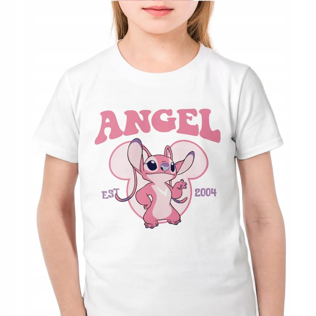 Koszulka biała dziecięca Stitch Lilo i Stich Dla Fanów