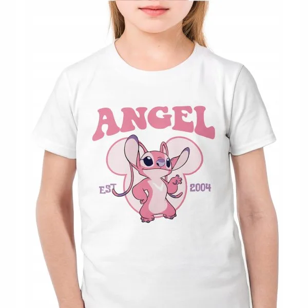 Koszulka biała dziecięca Stitch Lilo i Stich Dla Fanów