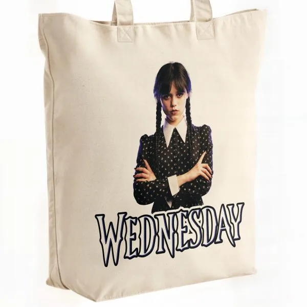 Torba bawełniana premium na zakupy Nevermore Wednesday Dla Fanów