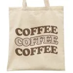 Torba bawełniana materiałowa na zakupy COFFEE Kawa Dla Miłośników Kawy