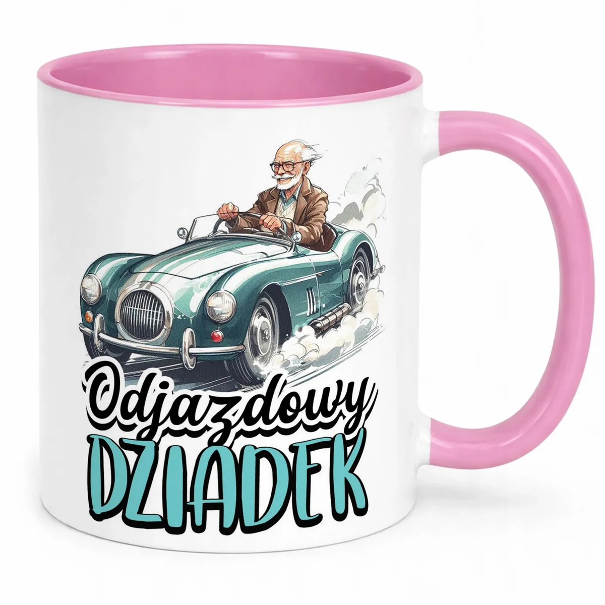Kubek Różowy Dzień Dziadka Dla Dziadka Prezent Upominek
