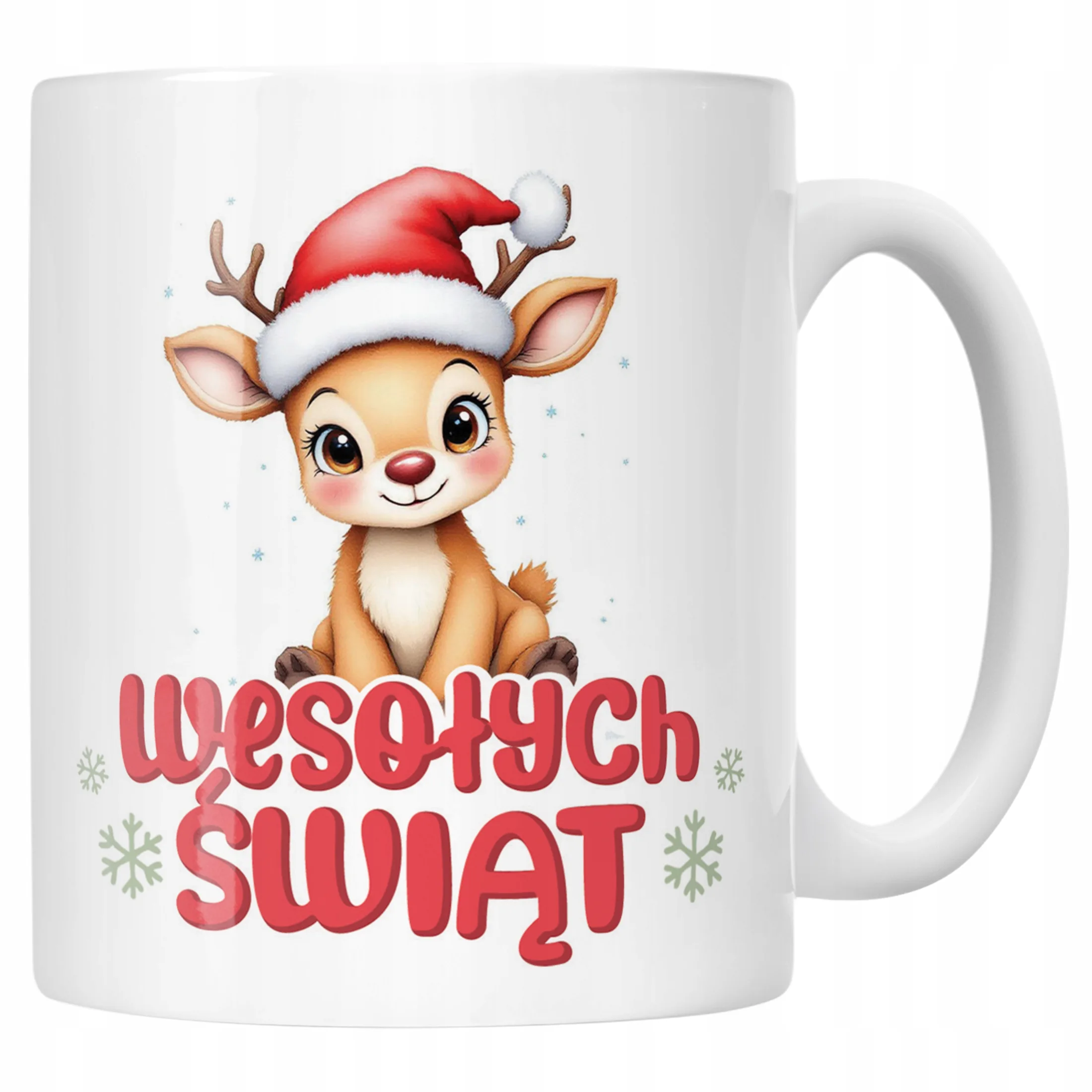 Kubek Ceramiczny Świąteczny Wesołych Świąt Boże Narodzenie Prezent