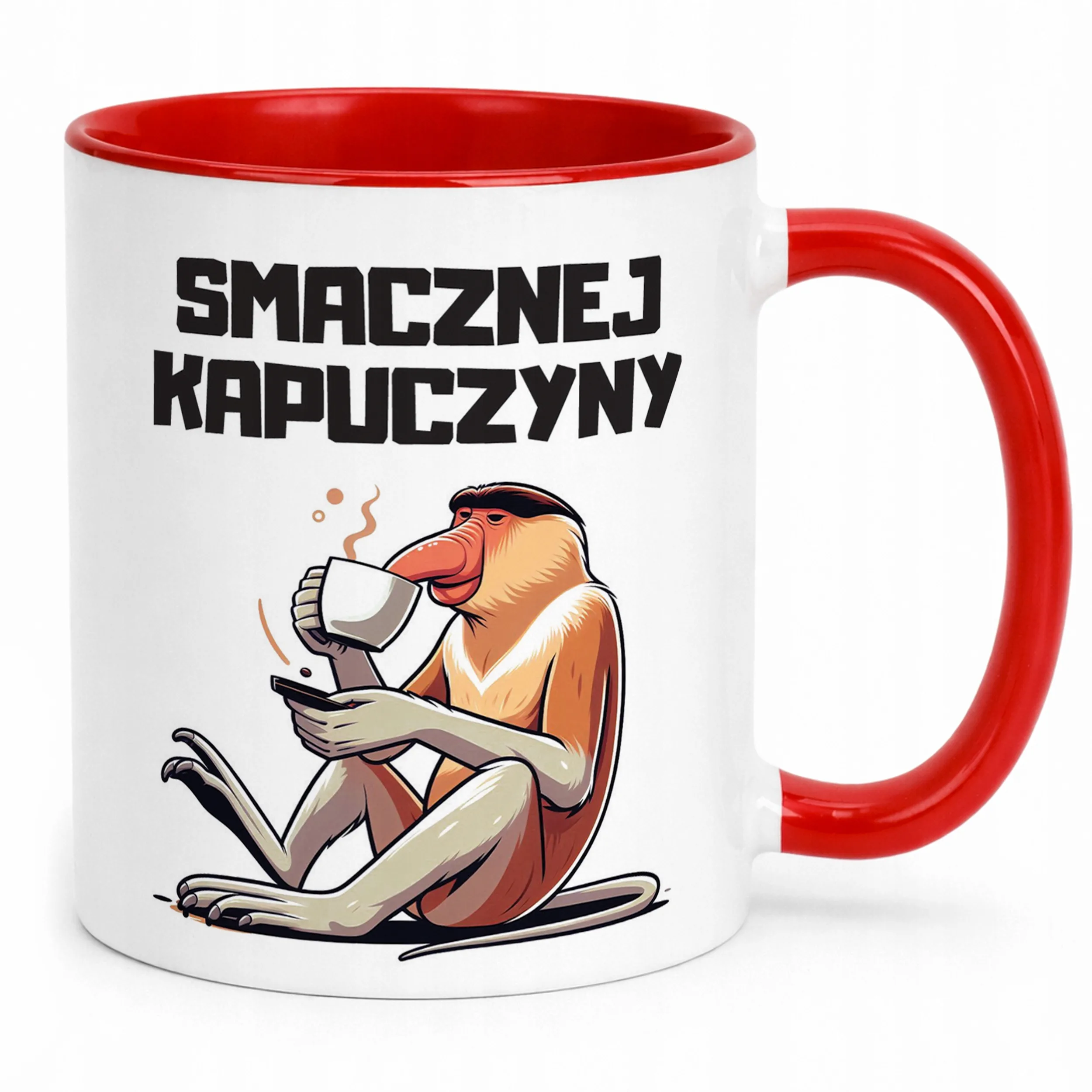 Kubek Czerwony Janusz Nosacz Kawa Zabawny Prezent Upominek