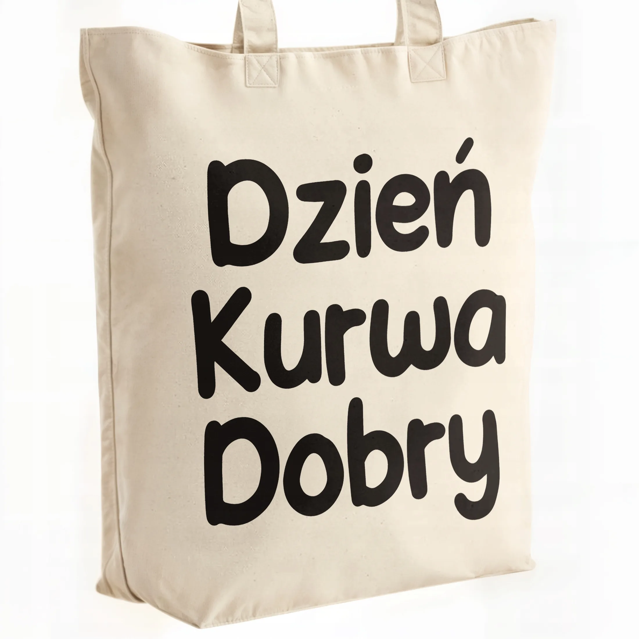 Torba bawełniana premium Dzień Ku*wa Dobry Zabawny Prezent