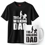 Zestaw Kubek + Koszulka Dzień Ojca Dla Taty The Walking Dad Prezent
