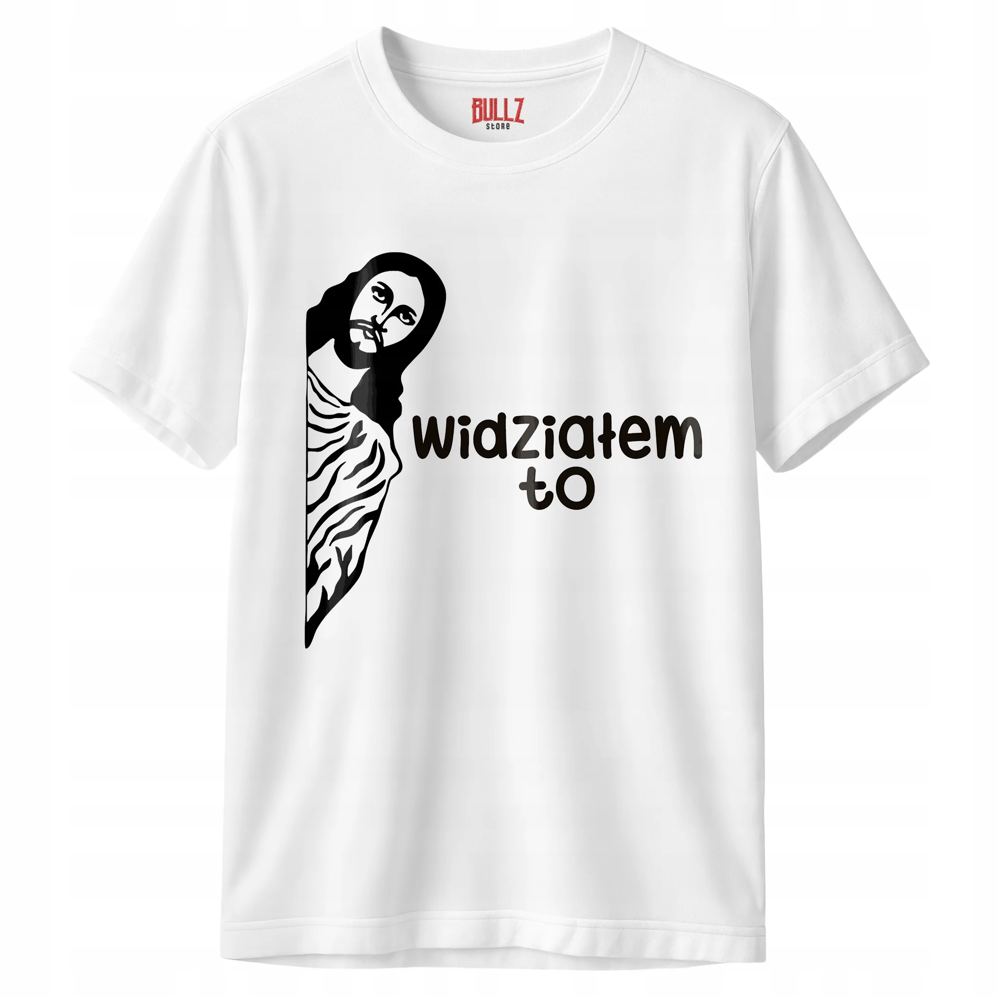 Koszulka biała męska Widziałem To Jezus Zabawny Prezent r. 3XL