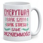 Kubek ceramiczny z okazji Emerytury Dla Emeryta Emerytki Prezent Upominek