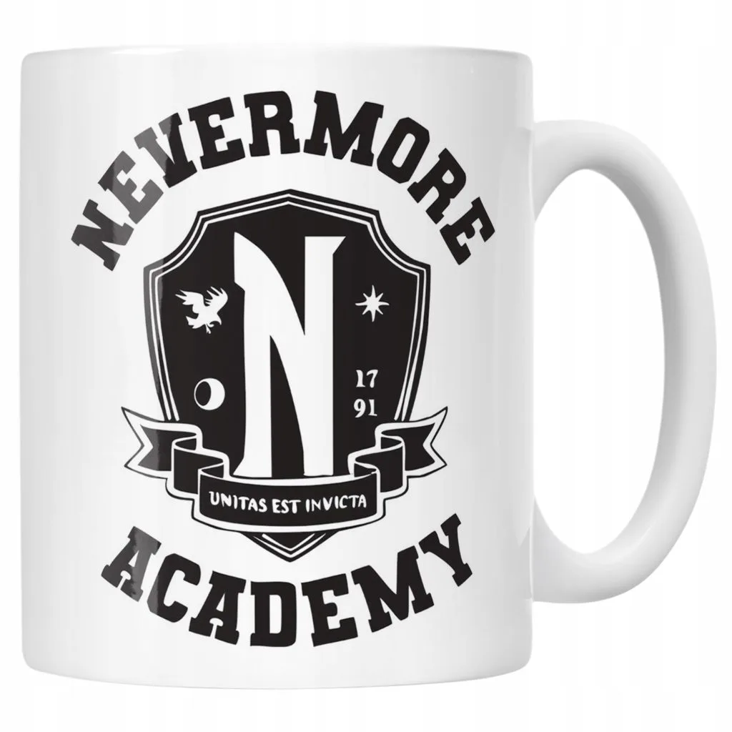 Kubek ceramiczny Nevermore Wednesday Addams Dla Fanów Prezent