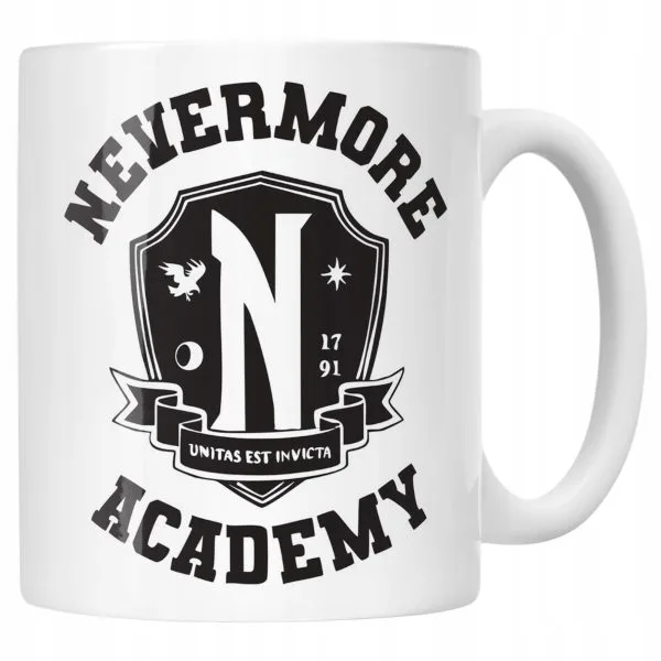 Kubek ceramiczny Nevermore Wednesday Addams Dla Fanów Prezent