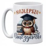 Kubek ceramiczny 330 ml Dzień Nauczyciela Najlepsza Nauczycielka Prezent
