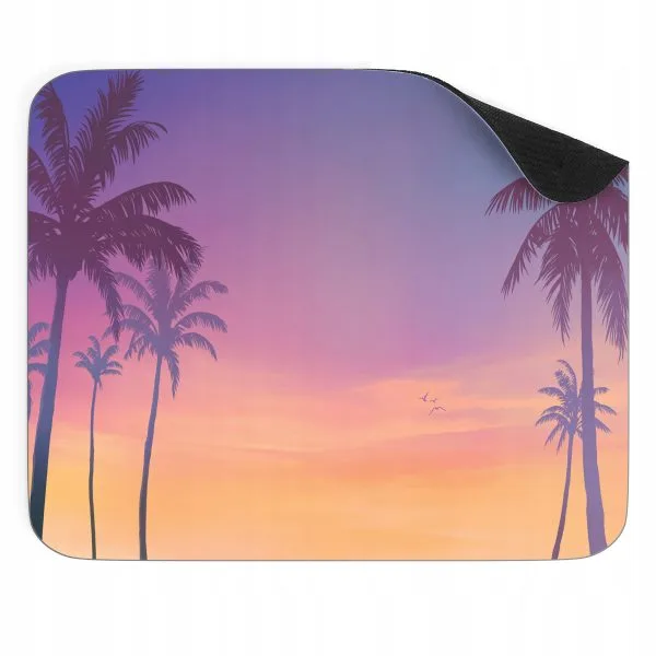 Podkładka pod mysz 22x18 cm Miami Vice Palmy Zachód Słońca dla gracza