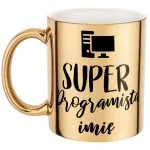 Złoty Kubek Personalizowany Super Programista Prezent Upominek