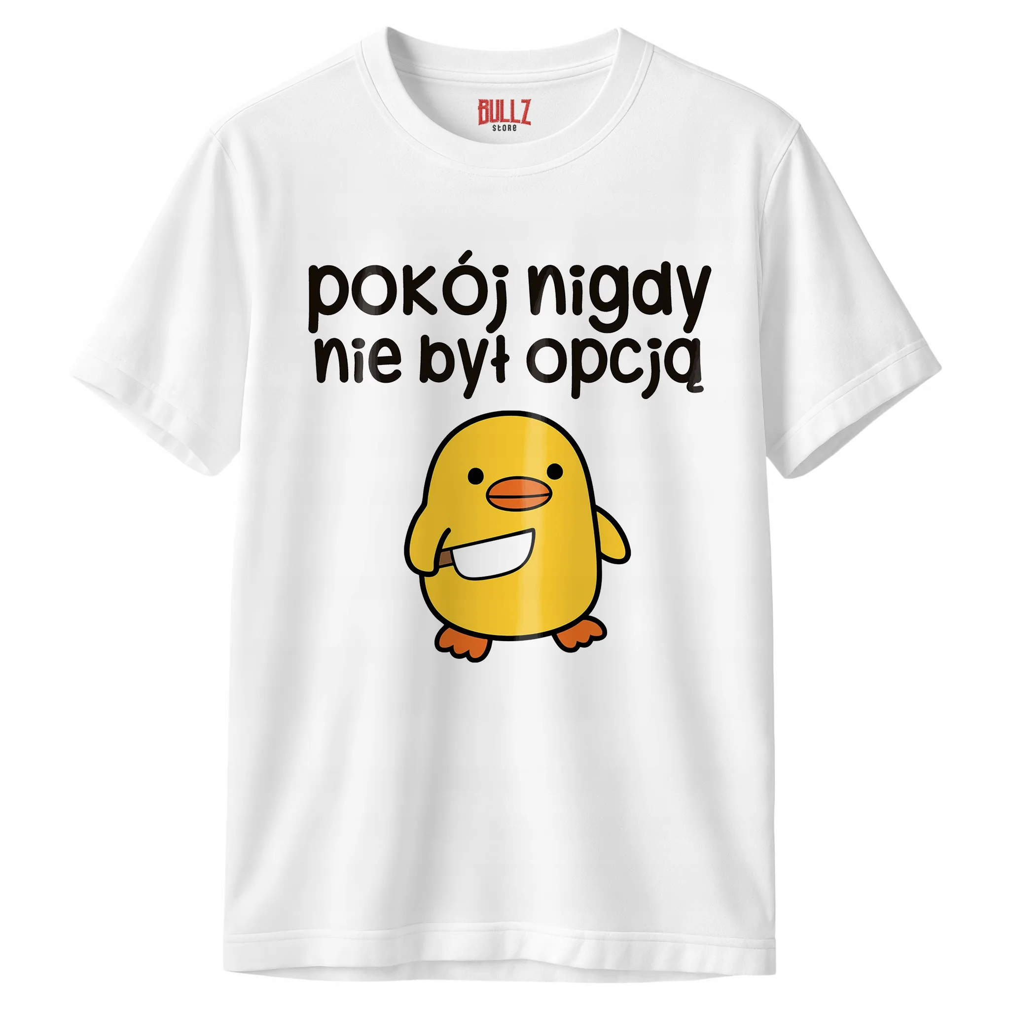 Koszulka biała męska Pokój Nigdy Nie Był Opcją Zabawny Prezent r. 3XL