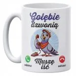 Kubek ceramiczny 330 ml Dla Gołębiarzy Prezent Upominek Dla Hodowcy Gołębi