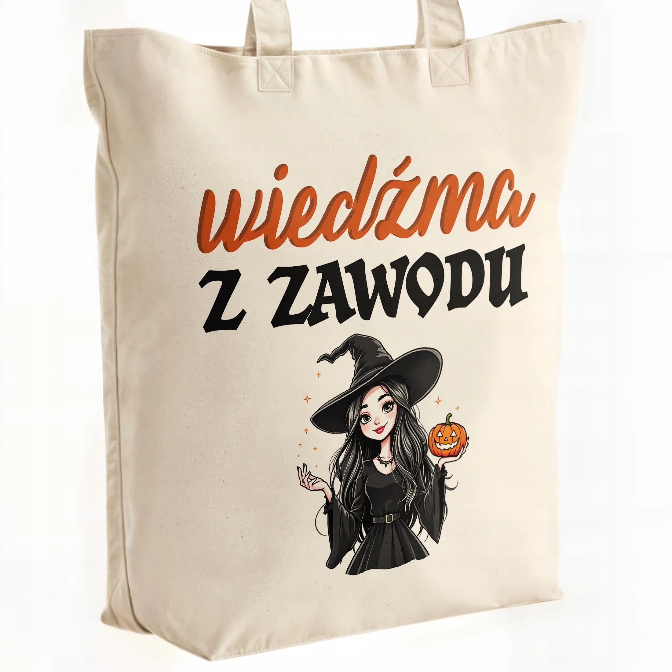 Torba bawełniana premium Wiedźma Z Zawodu Zabawny Prezent