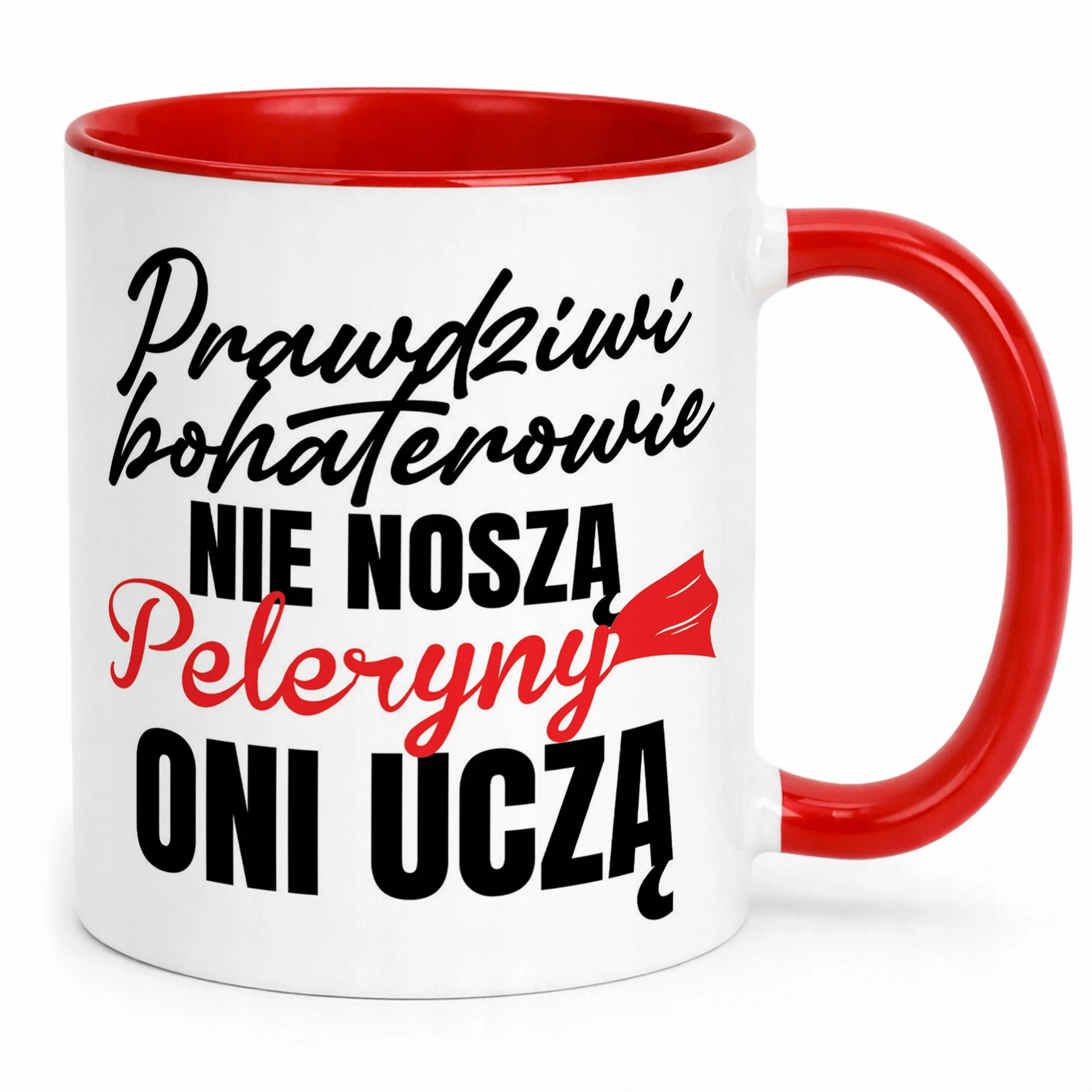 Kubek Czerwony Dla Nauczyciela Nauczycielki Dzień Nauczyciela Prezent
