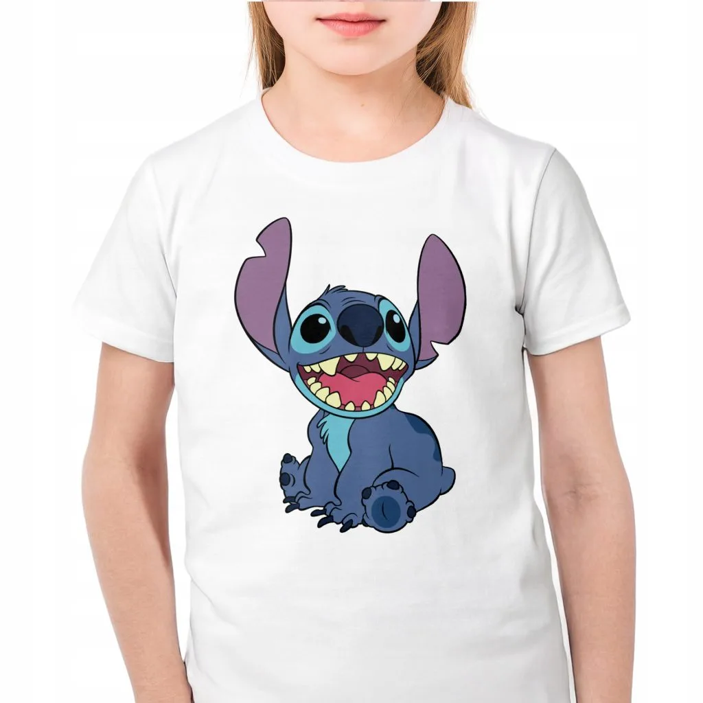 Koszulka biała dziecięca Stitch Lilo i Stich Dla Fanów