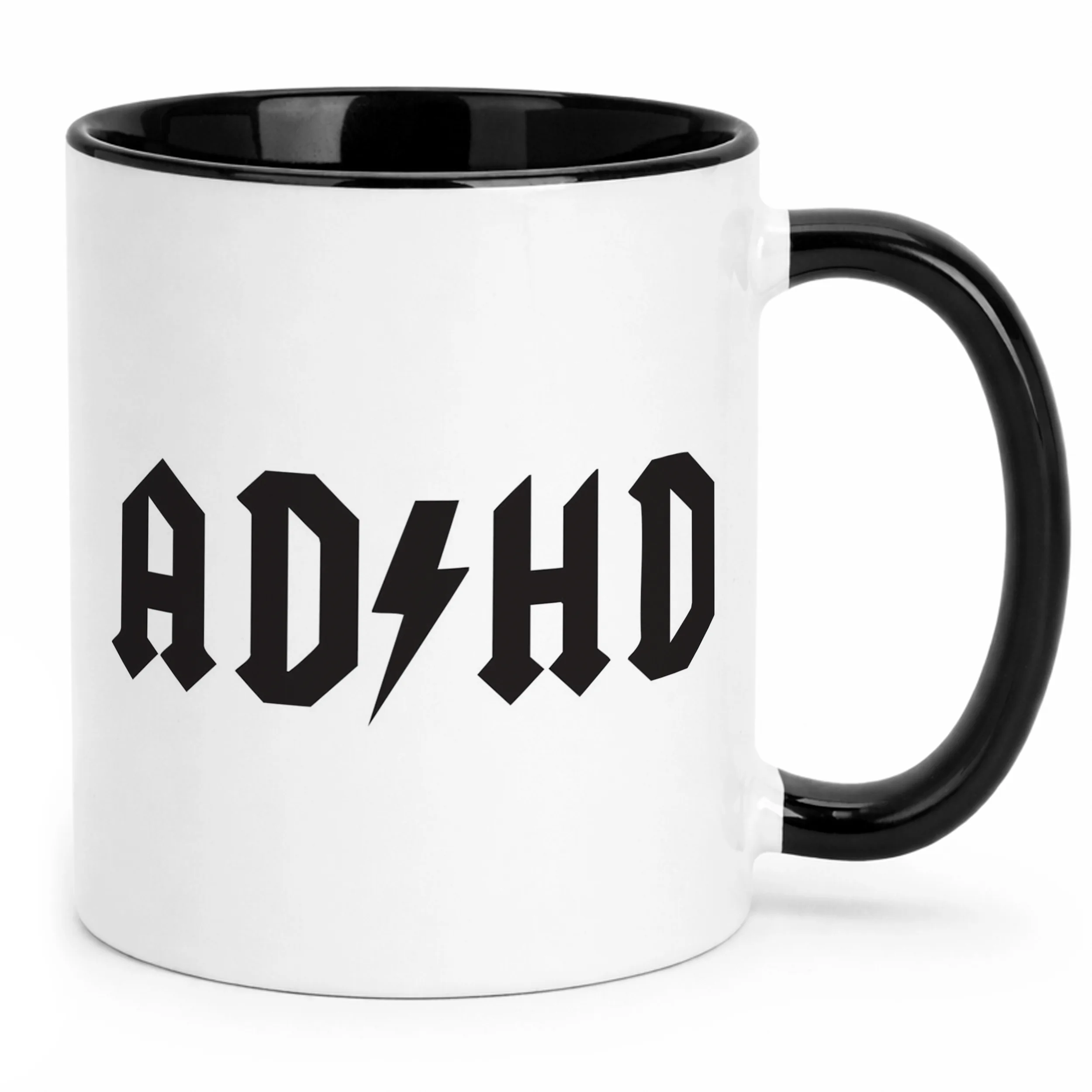 Kubek Czarny ADHD Śmieszny Zabawny Prezent Upominek