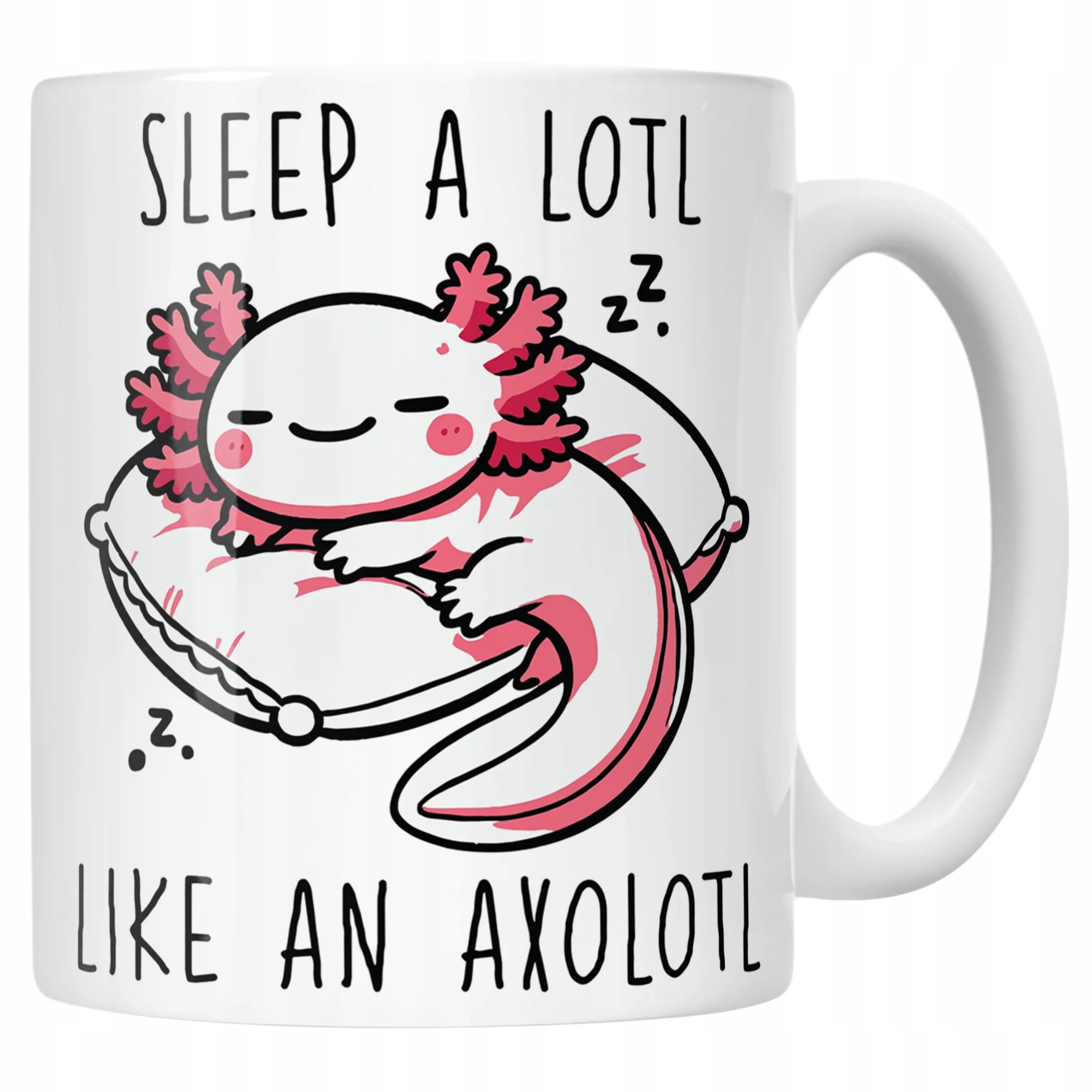 Kubek 330ml dla fana gier Aksolotl Axolotl Mine craft Różowy Zwierzak HIT