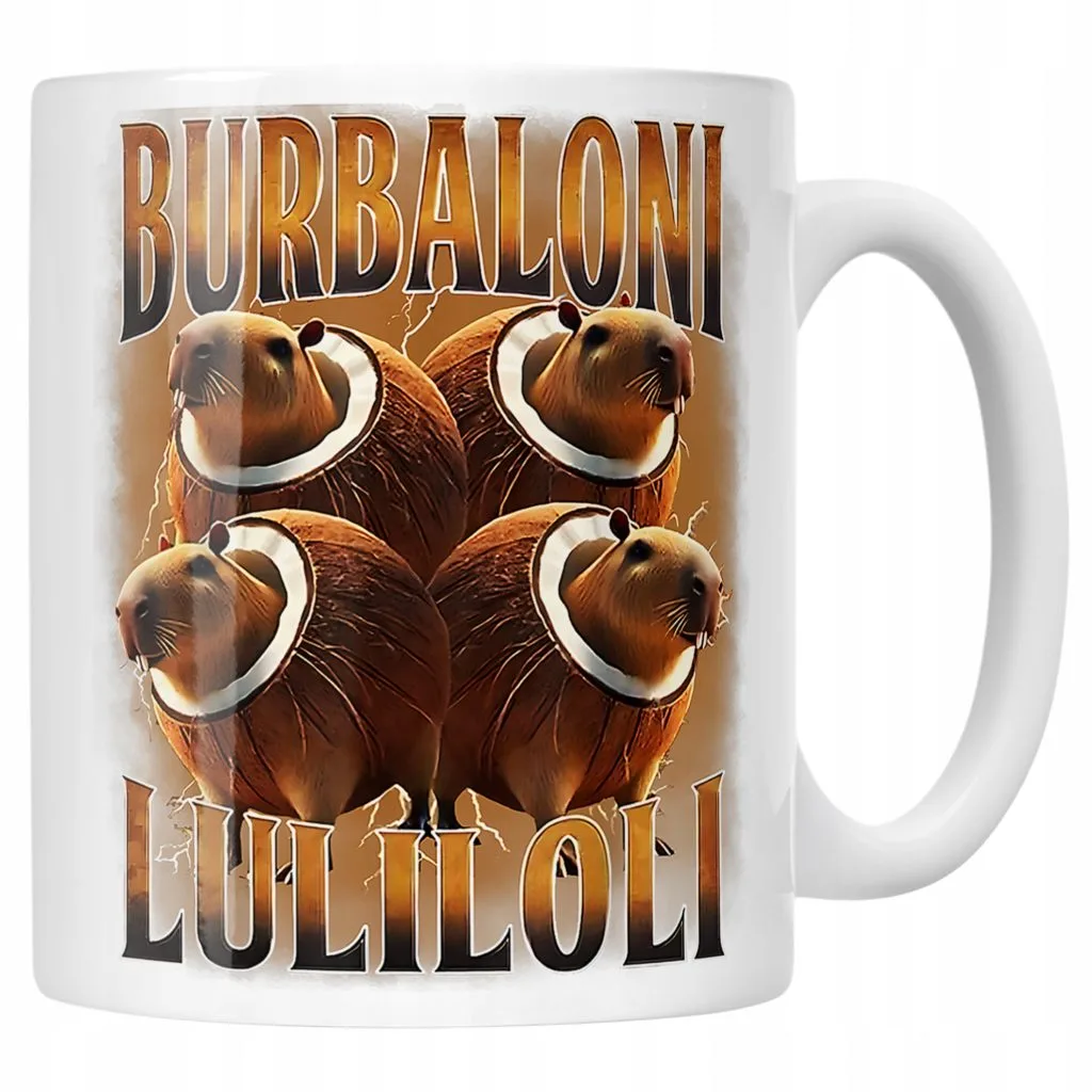 Kubek ceramiczny Burbaloni Lulioli viral tiktok brainrot mem