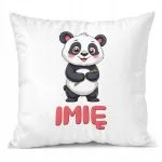 Poduszka 38x38cm Personalizowana Panda Zwierzak Słodki Dla Dzieci