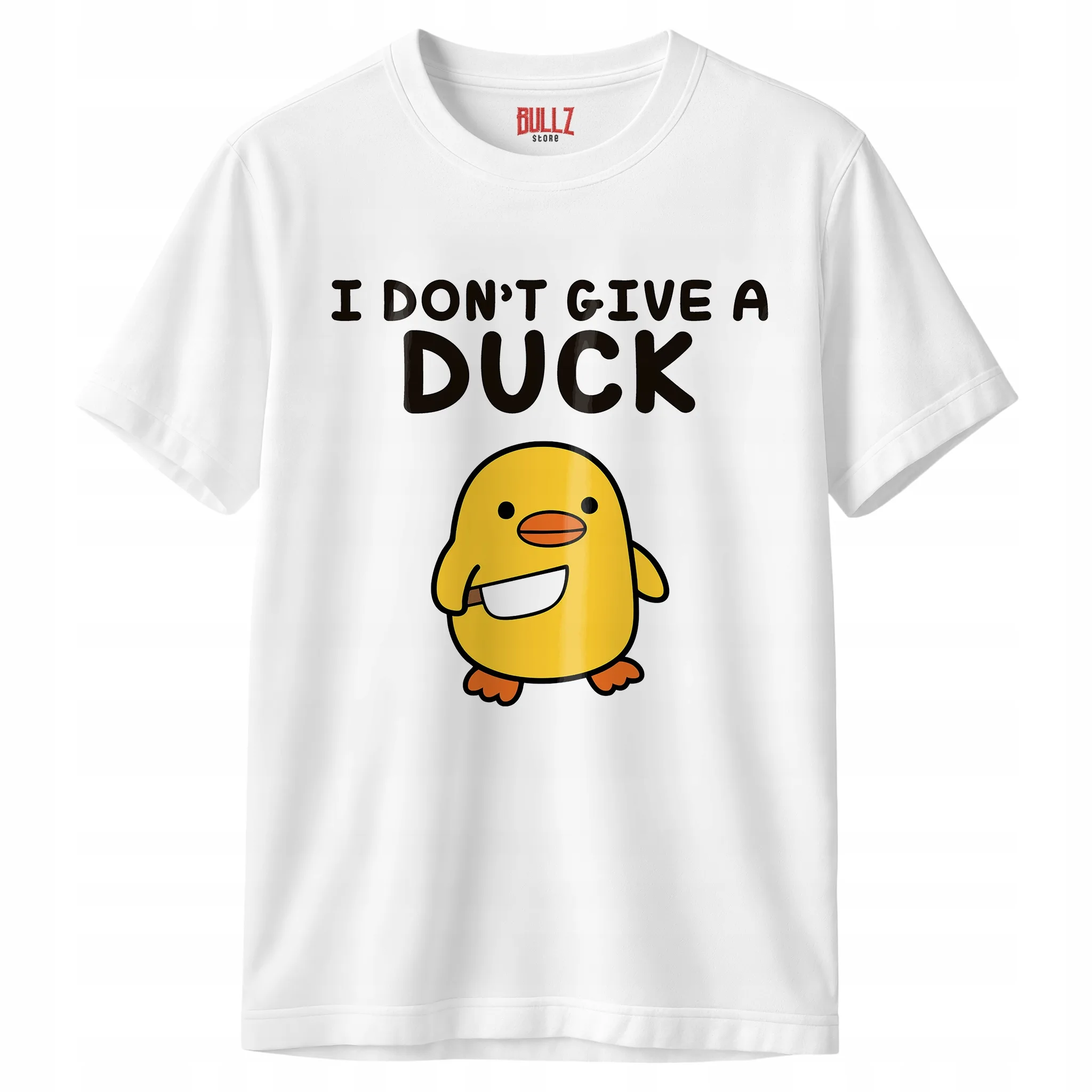 Koszulka biała męska I Don’t Give A Duck Zabawny Prezent r. 3XL