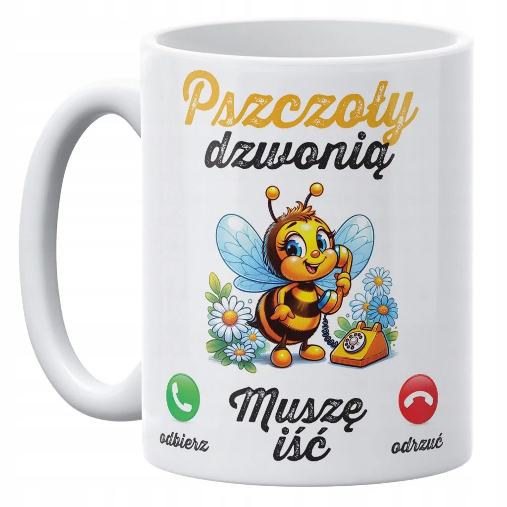 Kubek ceramiczny 330 ml Dla Pszczelarzy Prezent Upominek