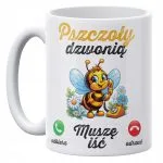 Kubek ceramiczny 330 ml Dla Pszczelarzy Prezent Upominek