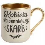 Kubek Premium Złoty Ecru Dzień Kobiet Zabawny Prezent Upominek Dla Kobiety