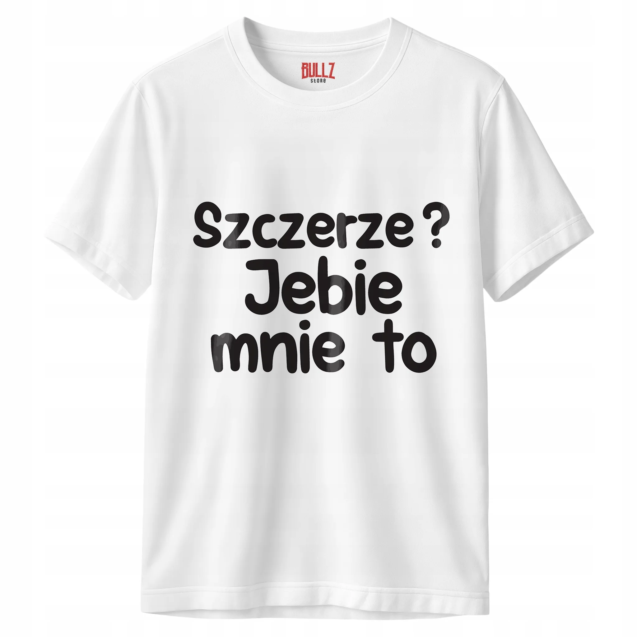 Koszulka biała męska Szczerze Je**e Mnie To Zabawny Prezent r. 3XL